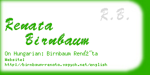 renata birnbaum business card